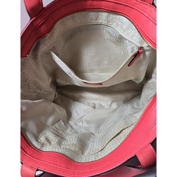 Kate Spade Elliot Grey Street Leather Tote Bag Purse In Hot Rose Pink Large - Picture 11 of 13